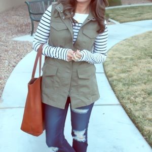 Banana Republic Green Utility Vest